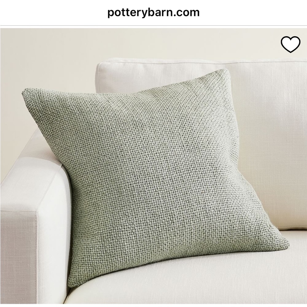 Pottery Barn Faye Linen Textured Pillow covers (2) NWOT - Picture 2 of 4